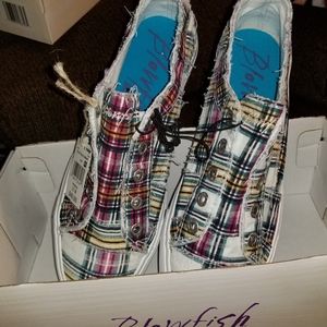 Blowfish Plaid Slipon!